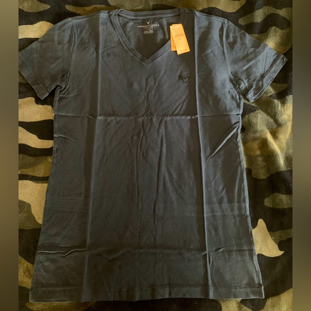 American Eagle Navy Vneck Tshirt